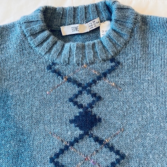 Vintage Grandpa Fiume Wool, Alpaca Pullover Sweater size XL - Picture 6 of 10